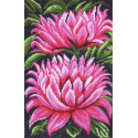 Розовые пионы. композиция Ткань с рисунком для вышивания Матренин Посад