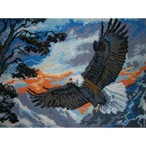  Орел в полете Ткань с рисунком для вышивания Матренин Посад 0361