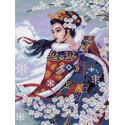 Восточный цветок Ткань с рисунком для вышивания Матренин Посад