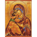 Икона Божей Матери Владимирская Ткань с рисунком для вышивания Матренин Посад