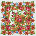 Цветочный рай Ткань с рисунком для вышивания Матренин Посад
