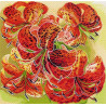  Тигровые лилии Ткань с рисунком для вышивания Матренин Посад 1122
