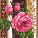 Розовый каприз Ткань с рисунком для вышивания Матренин Посад