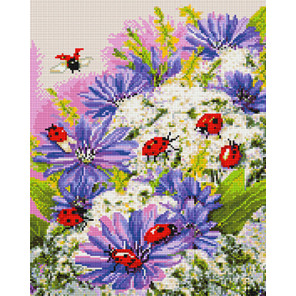  Лужайка цветов Алмазная вышивка мозаика без подрамника GJW1140