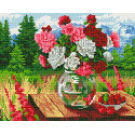 Цветы и ягоды Алмазная вышивка мозаика без подрамника