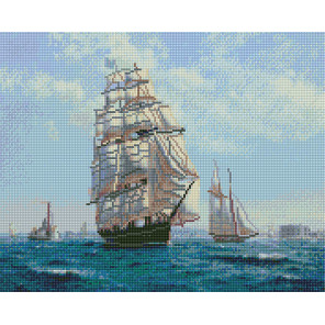  Корабли в море Алмазная вышивка мозаика без подрамника GJW5149