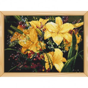 Желтые лилии Алмазная вышивка (мозаика) Цветной