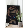  Космическое кофе 80х100 см Раскраска картина по номерам на холсте AAAA-C0146-80x100