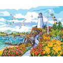 Рай на побережье Раскраска картина по номерам Plaid