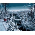 Зимняя прогулка Раскраска картина по номерам на холсте Живопись по номерам (Paintboy)
