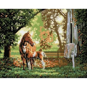 Лошадь с жеребенком Алмазная вышивка (мозаика) Molly