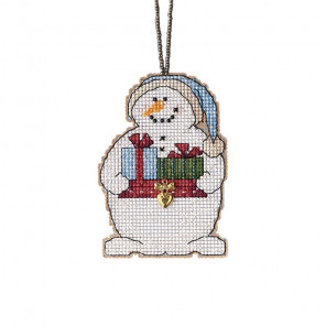  Снеговик с подарками Набор для вышивания бисером MILL HILL MH162136