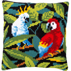  Птицы тропиков Набор для вышивания подушки Vervaco PN-0186881