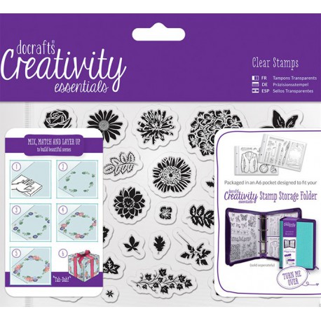 Цветы разные Creativity Essentials Штампы для скрапбукинга, кардмейкинга Docrafts