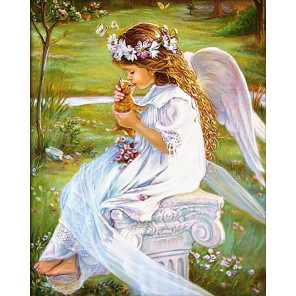 Ангел с котенком Алмазная вышивка мозаика Алмазная живопись АЖ-4017