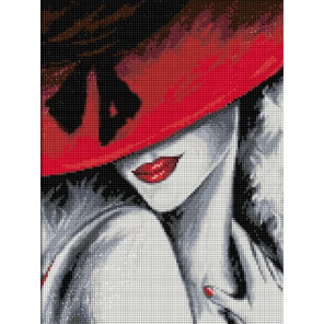  Красная шляпка Алмазная вышивка мозаика Алмазная живопись АЖ-4028
