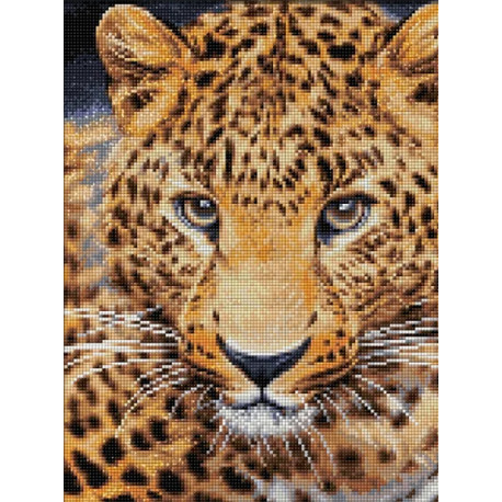 Взгляд леопарда Алмазная вышивка мозаика Алмазная живопись АЖ-4032