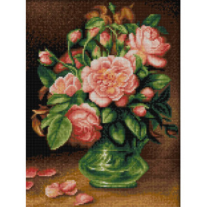  Розы в вазе Алмазная вышивка мозаика Алмазная живопись АЖ-4047