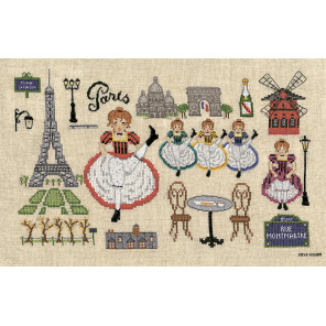  BONJOUR PARIS (Привет, Париж) Набор для вышивания Le Bonheur des Dames 1139