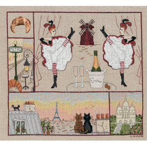  PARIS DE LIN (Парижское счастье) Набор для вышивания Le Bonheur des Dames 2669