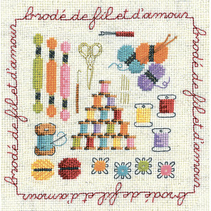  BRODE DE FIL (Сшито нитками с любовью) Набор для вышивания Le Bonheur des Dames 2278
