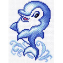 Дельфинчик Канва с рисунком для вышивки Матренин посад