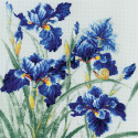 Синие ирисы Набор для вышивания Риолис