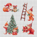 Рождественские гномы Набор для вышивания Dutch Stitch Brothers