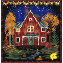 Осенний домик Набор для вышивания Марья Искусница