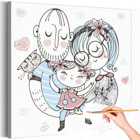 Идеи на тему «Рисунки мама с ребенком» (65) | семья иллюстрация, рисунки, мать и дочь
