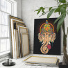 Ганеша Индийский слон Мифология Индия 60х80 Раскраска картина по номерам на холсте