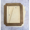 Прямоугольник коричневая средняя Рамка деревянная для вышивки
