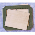 Прямоугольник зеленая большая Рамка деревянная для вышивки