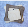  Квадрат коричневая малая Рамка деревянная для вышивки ОР-263