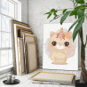 Любимый котенок единорог Коллекция Сute unicorn Животные Кот Для детей Детские Для девочек Раскраска картина по номерам на холст