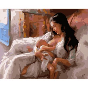 Материнство Раскраска картина по номерам на холсте Белоснежка