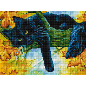  Осенний кот Алмазная вышивка мозаика Белоснежка 3800-PT-S