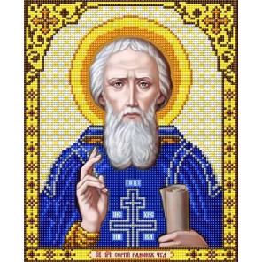  Святой Сергий Радонежский Канва с рисунком для вышивки Благовест И-4121