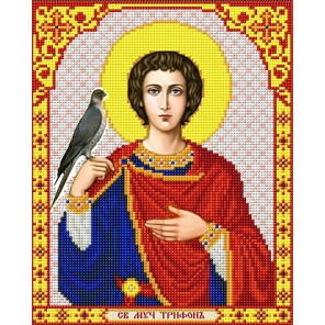 Святой Мученик Трифон Канва с рисунком для вышивки Благовест И-4205