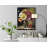 Натюрморт с герберами Цветы в вазе Ромашки Букет Маме Интерьерная 100х125 Раскраска картина по номерам на холсте