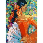 Фламенко Раскраска картина по номерам акриловыми красками Color Kit
