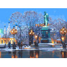  Пушкинская площадь Раскраска картина по номерам на холсте Белоснежка 917-AS