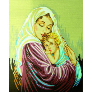  Мать и дитя Канва жесткая с рисунком для вышивки Gobelin L 10.539