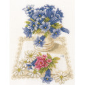 Blue flowers Набор для вышивания LanArte