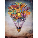 Воздушные бабочки Канва с рисунком для вышивки бисером Конек
