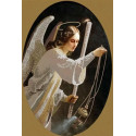 Ангел со свечей Канва с рисунком для вышивки бисером Конек