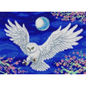 Летящая сова Канва с рисунком для вышивки бисером Конек