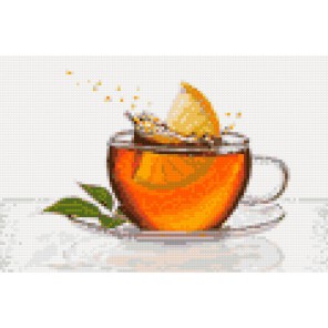 Чай с лимоном Алмазная мозаика на твердой основе Iteso | Купить алмазную мозаику