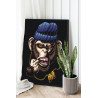  Гангстер обезьяна / Животные Раскраска картина по номерам на холсте AAAA-C0164