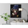  Гангстер обезьяна / Животные 80х100 см Раскраска картина по номерам на холсте AAAA-C0164-80x100